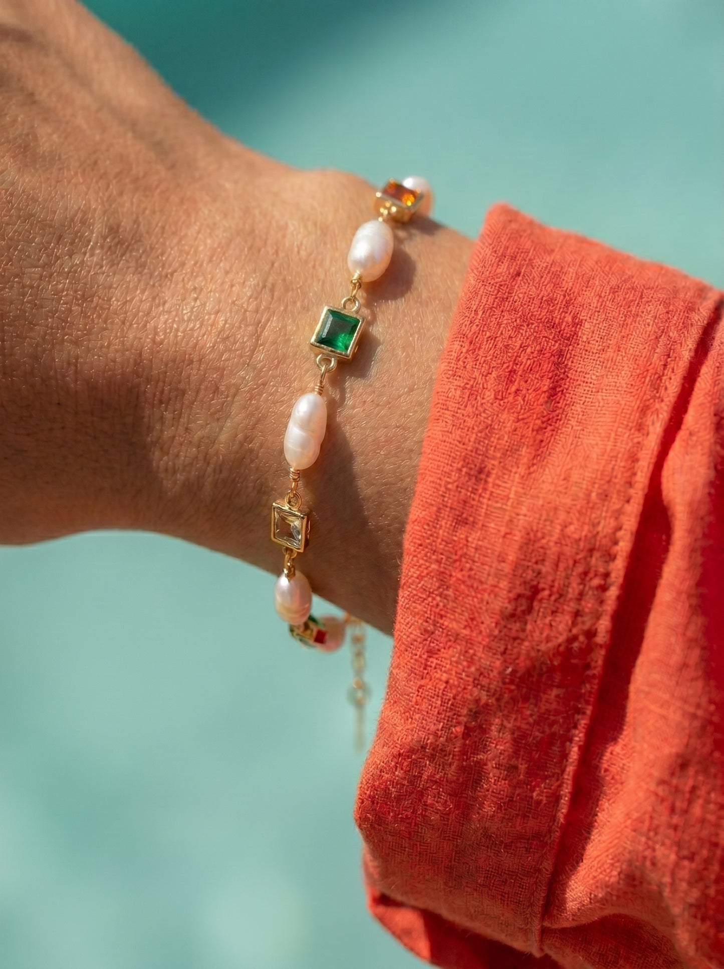 Dolce Pearl Gem Bracelet