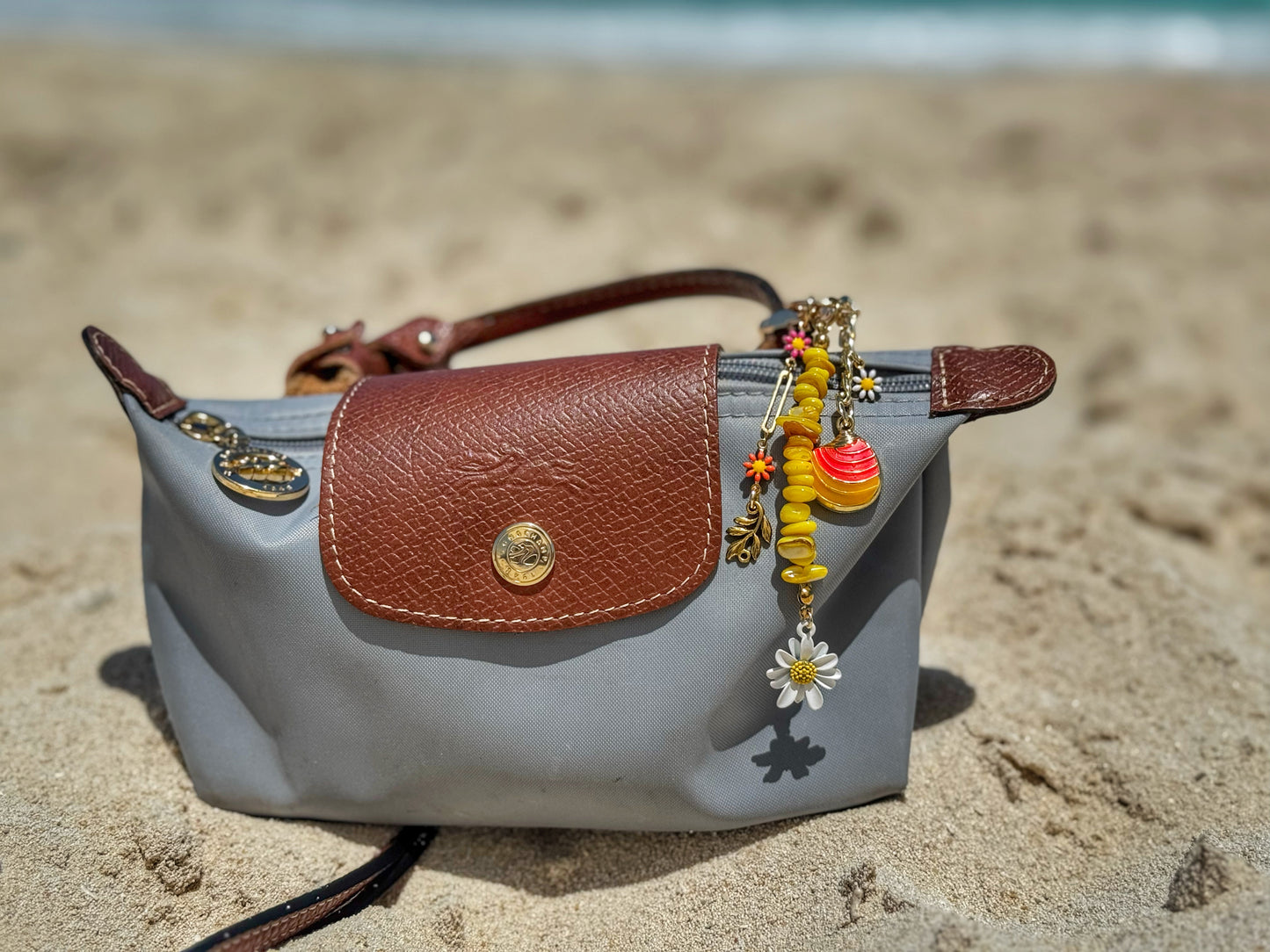 Coral Bloom Bag Chain