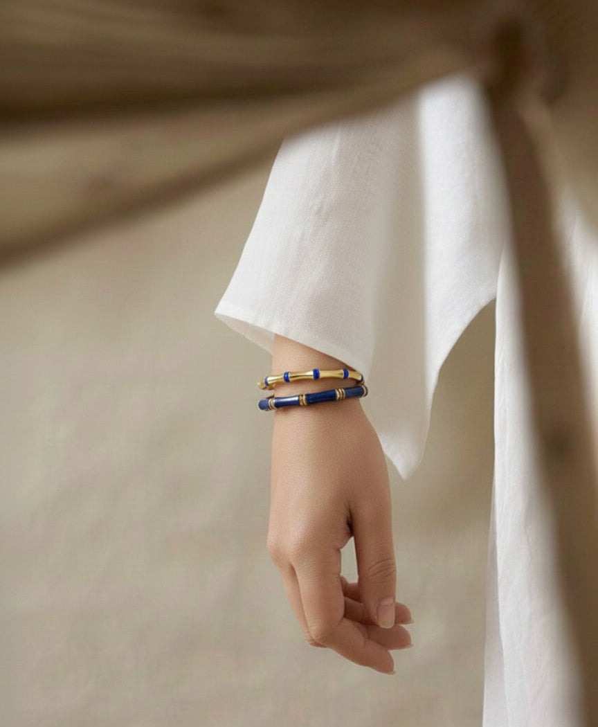 The Blue Lyra Bangles Set