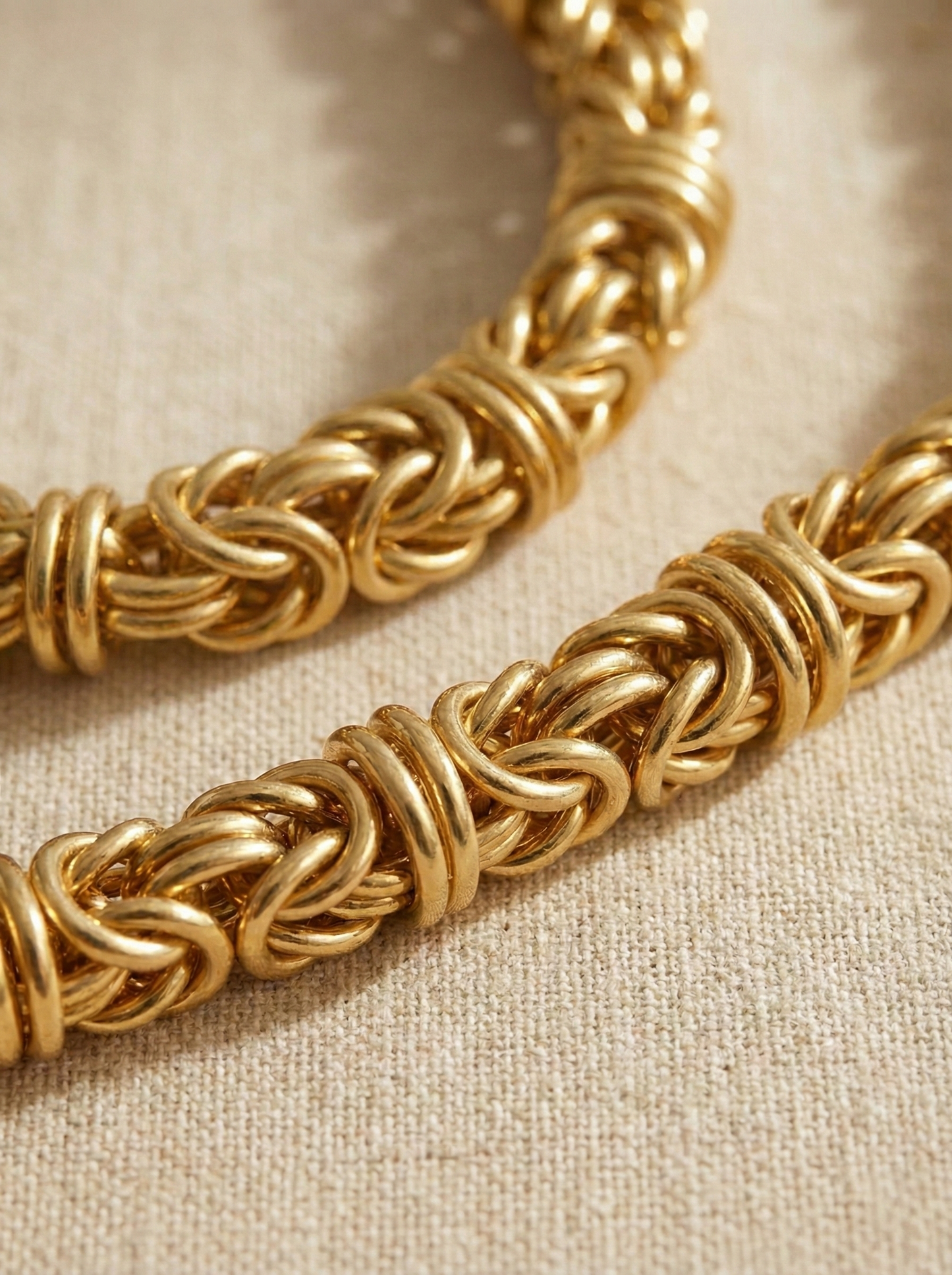 Ancestral Woven Gold Links