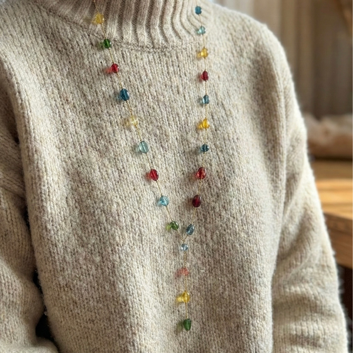 Popstone Lariat Necklace