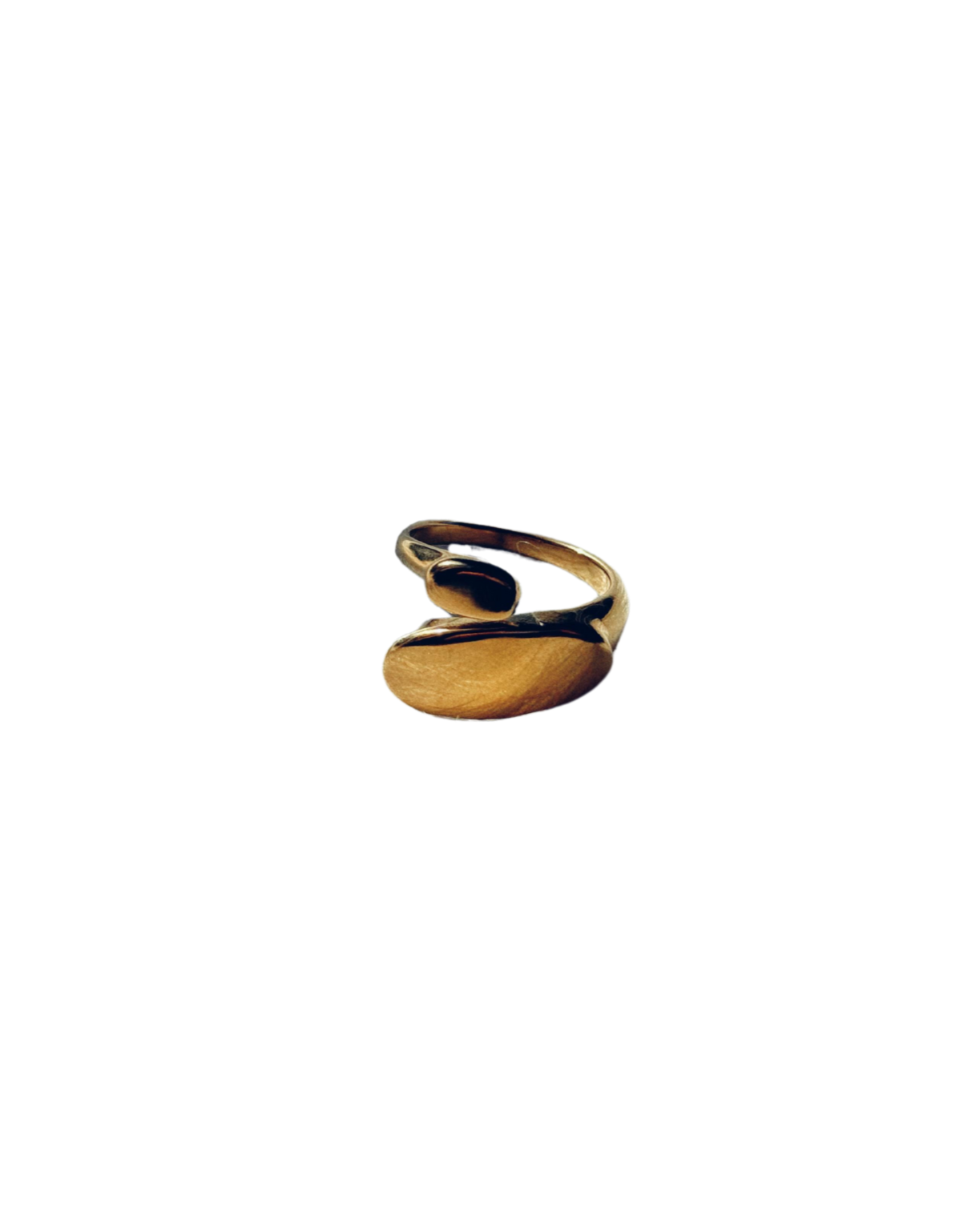 Golden Oval Open Ring