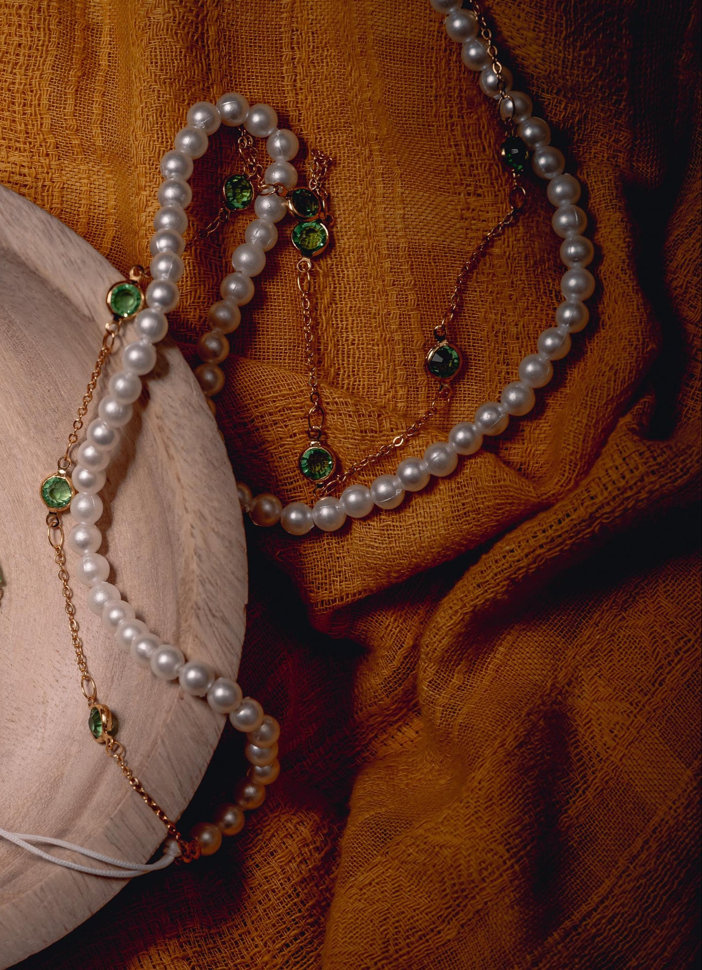 Pearls x Gem Chains Double Sided Long Phone Strap