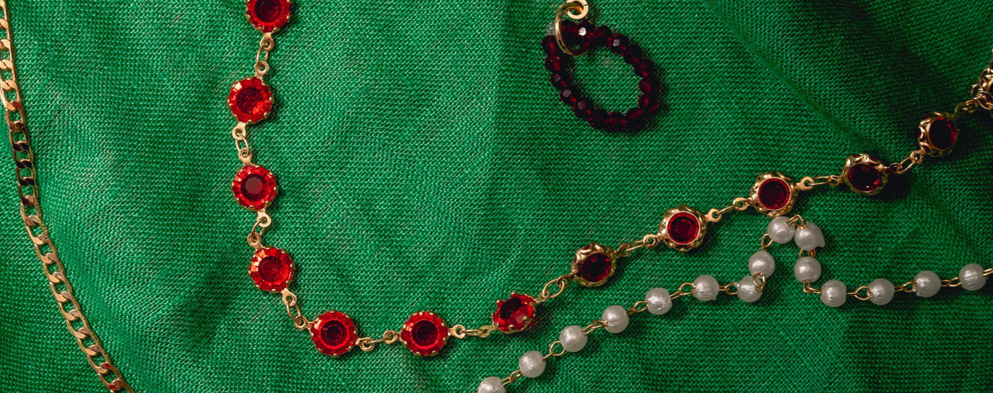 Crimson Luxe Necklaces Set