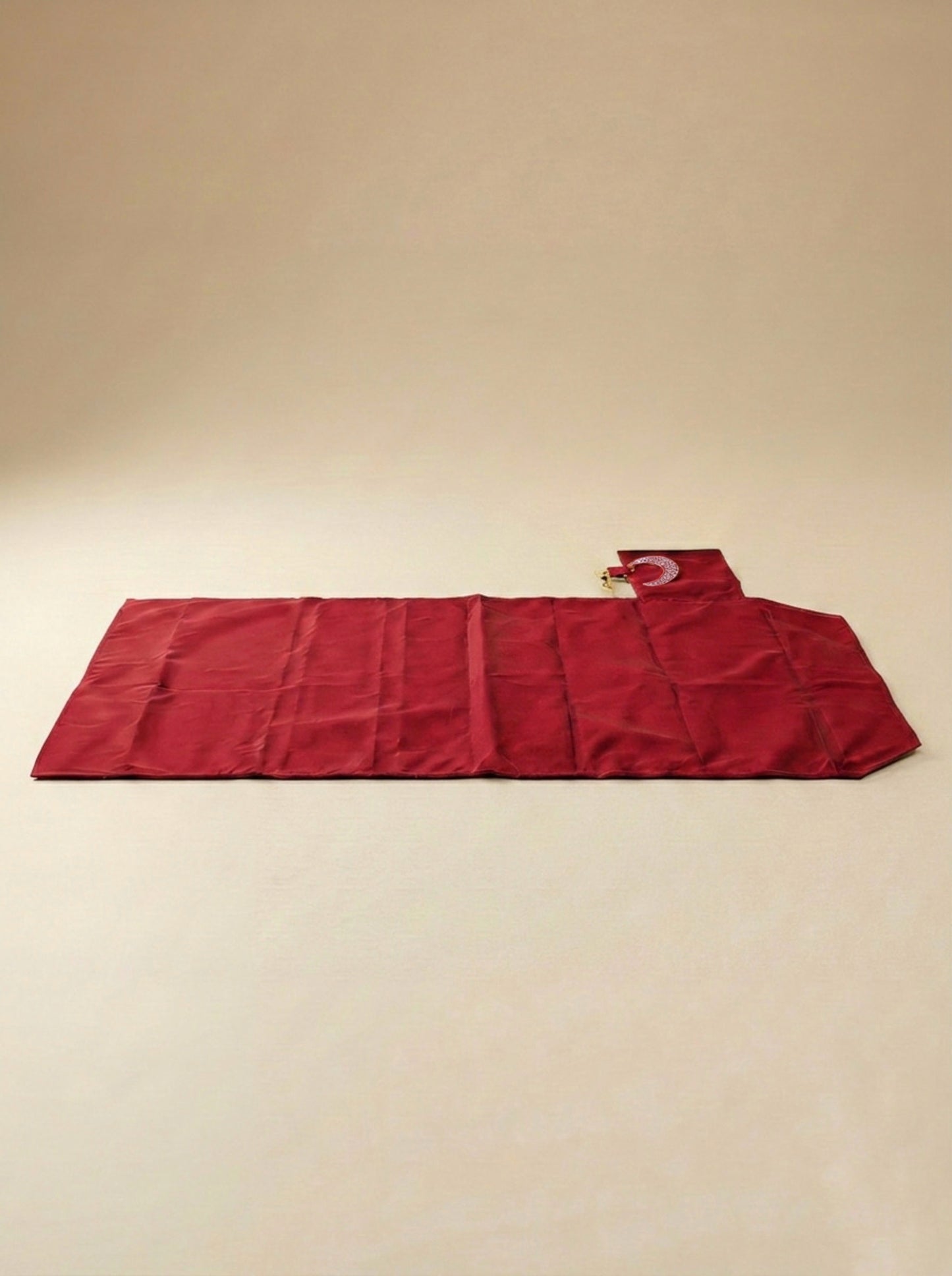 Crimson Red Pocket Prayer Mat Keychain