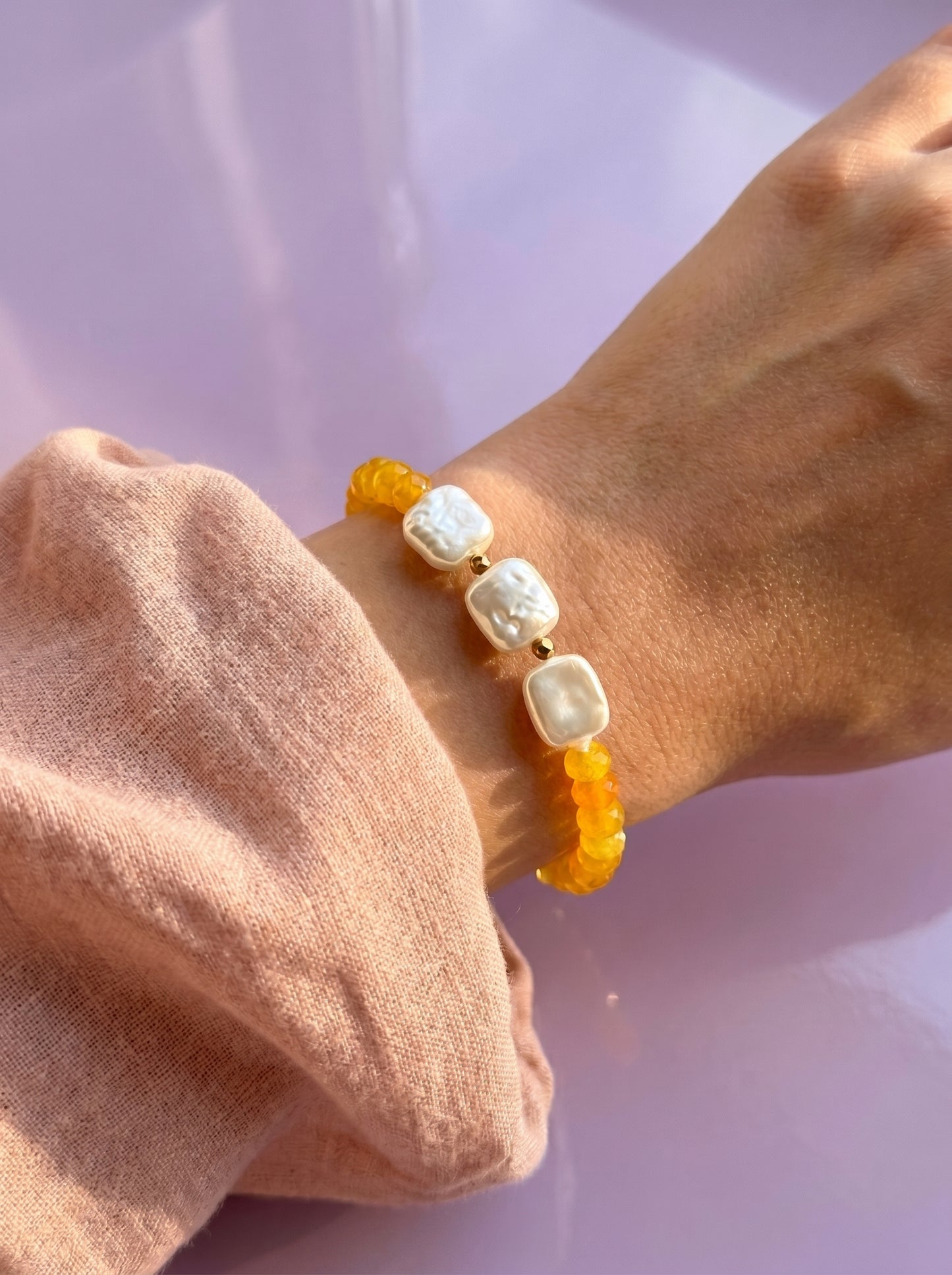 Honey Pearl Bracelet