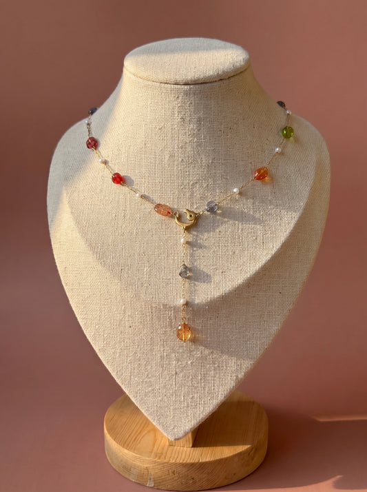 Jelly Bean Initial Necklace