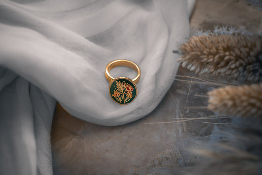 Togglie Oliva Rosso Flora Charm