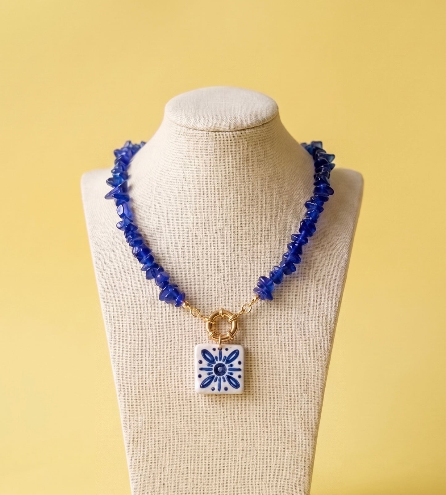 Azure Tile Necklace