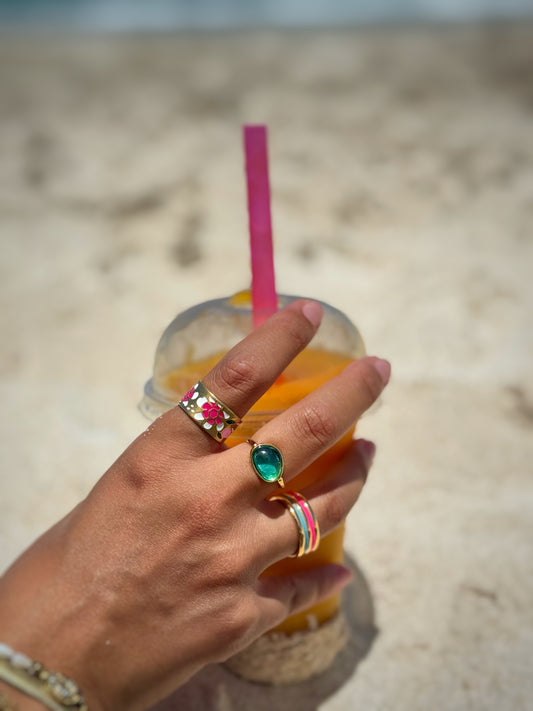 Bloom & Scoop Rings Set