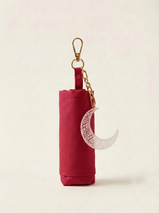 Crimson Red Pocket Prayer Mat Keychain