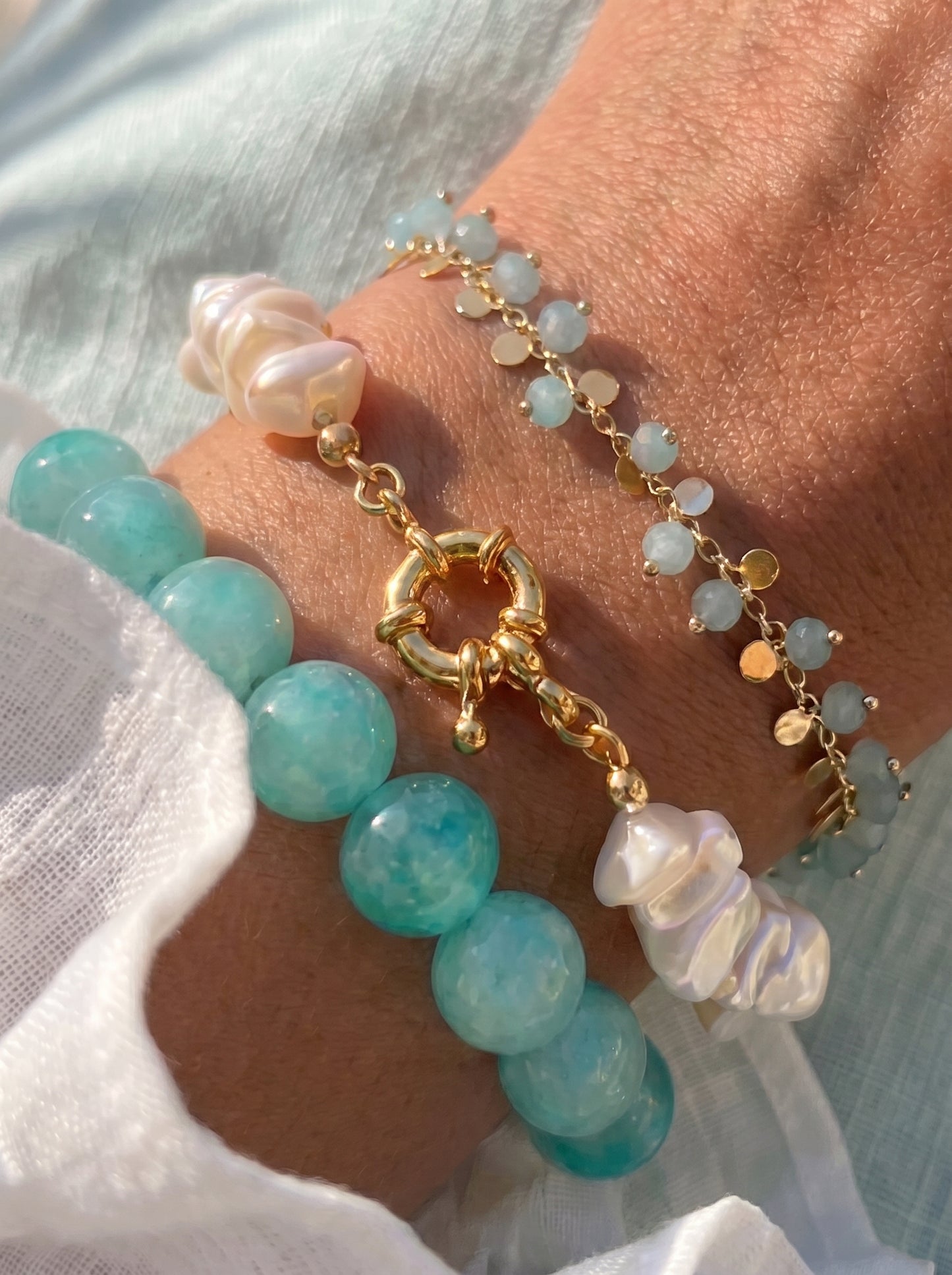 Seafoam Glow Bracelets set