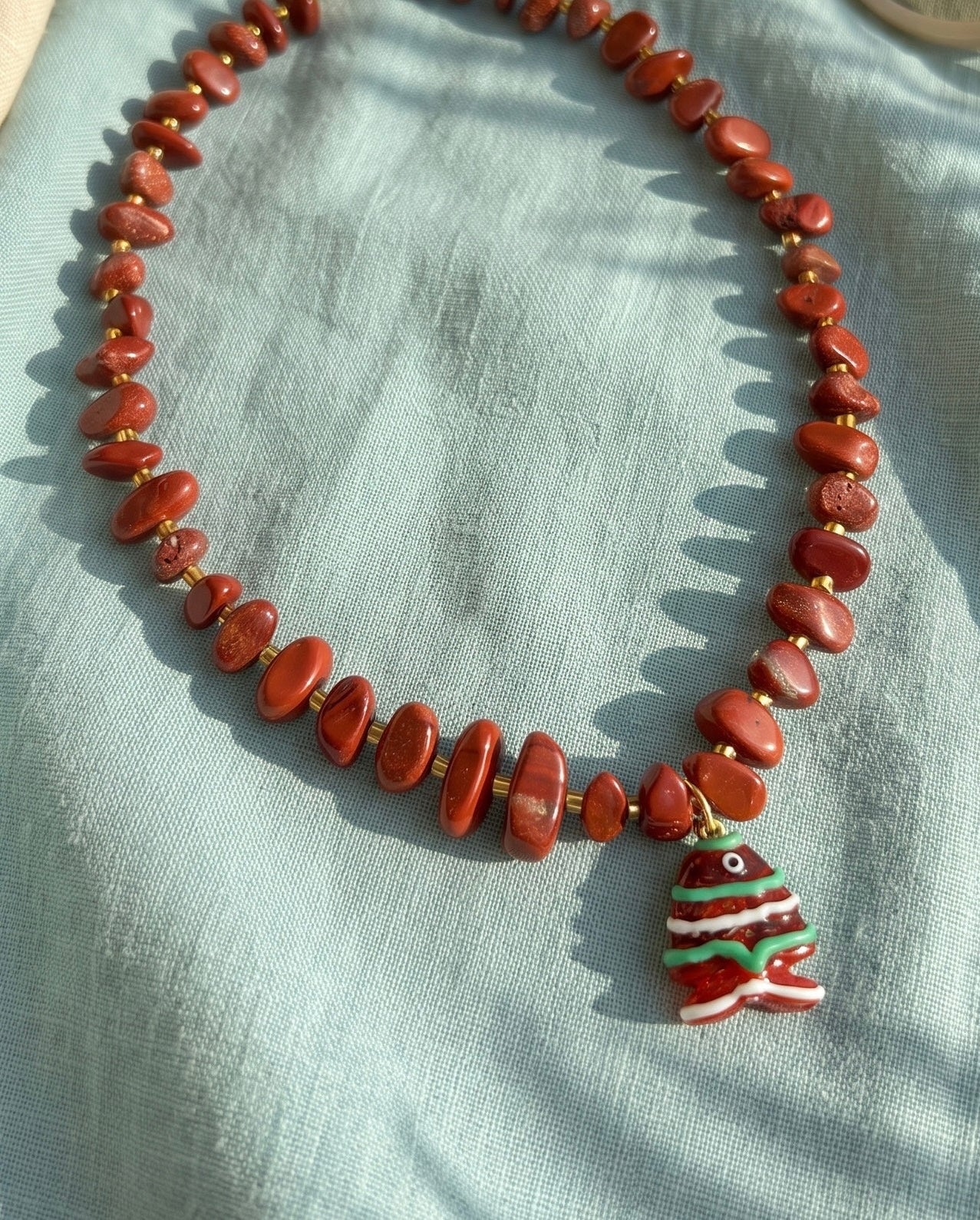 Terracotta Fish Necklace