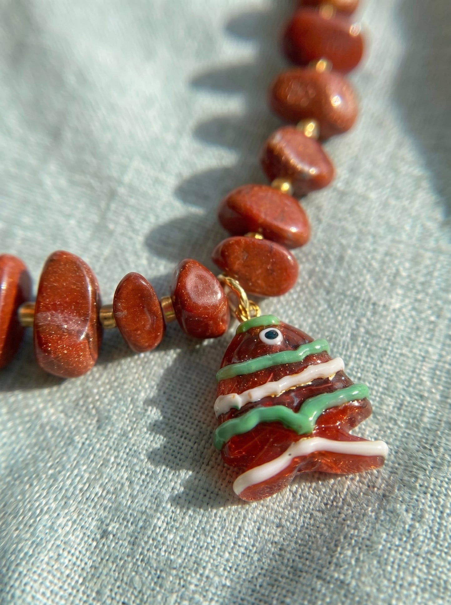 Terracotta Fish Necklace
