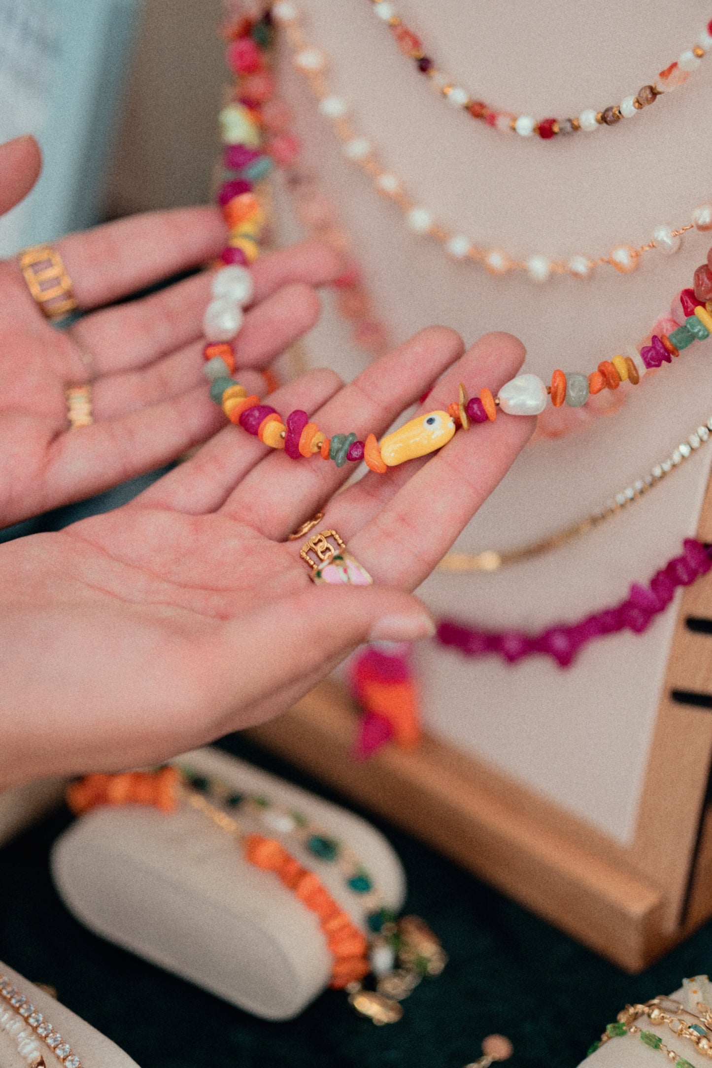Seashell Skittles Necklace