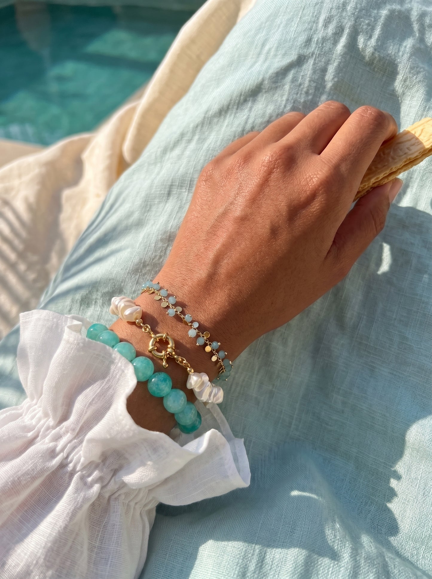 Seafoam Glow Bracelets set