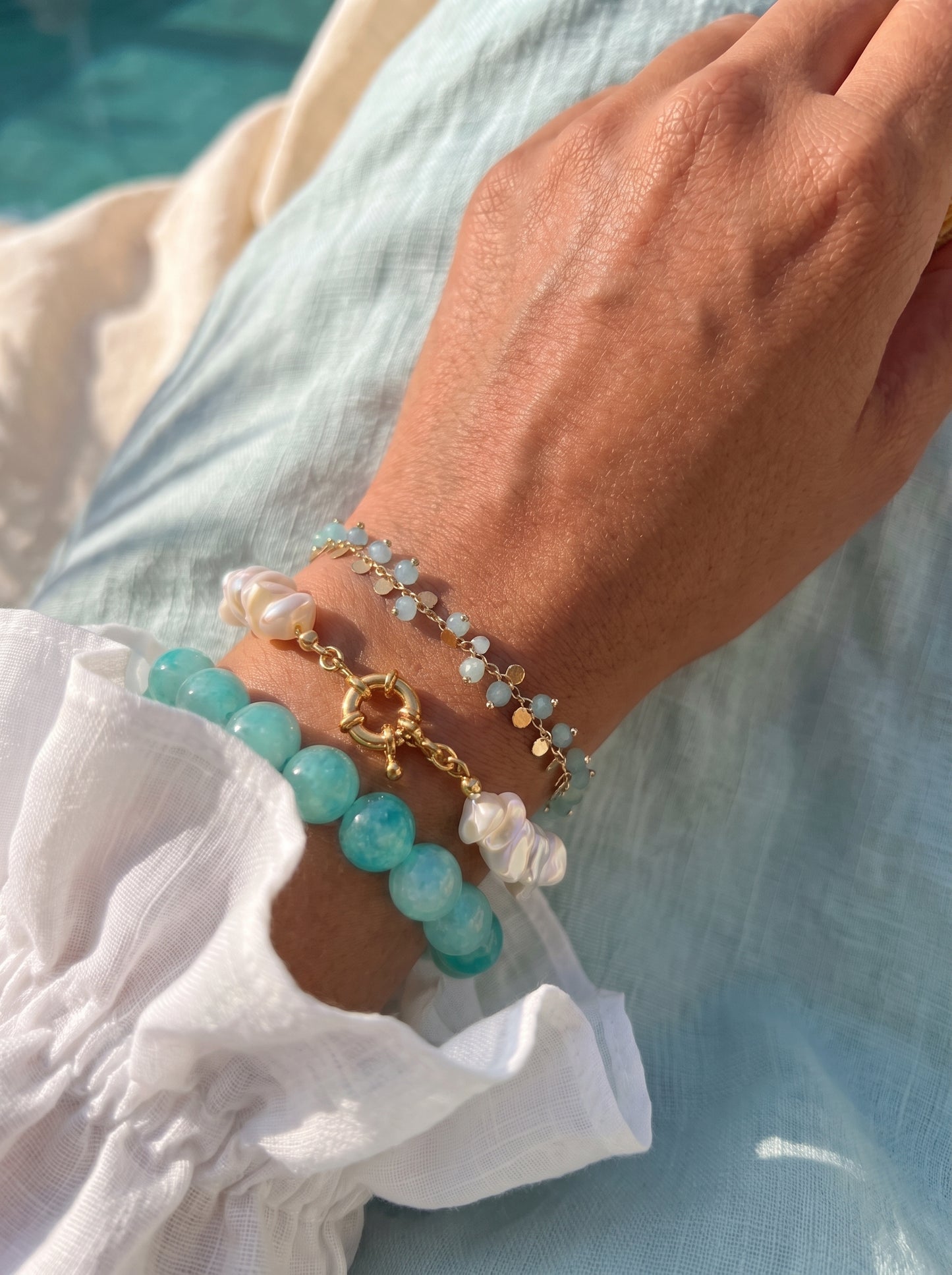 Seafoam Glow Bracelets set