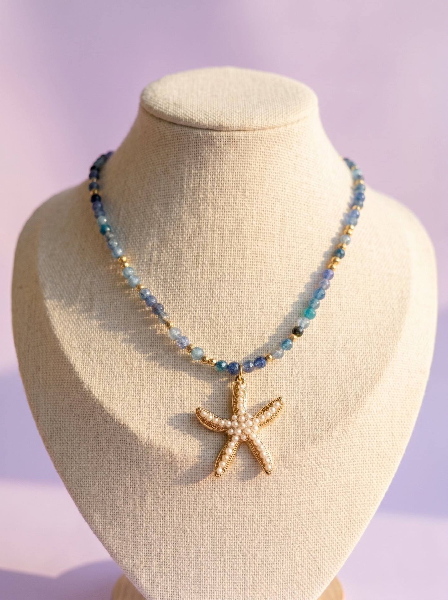 Blue Starfish Necklace