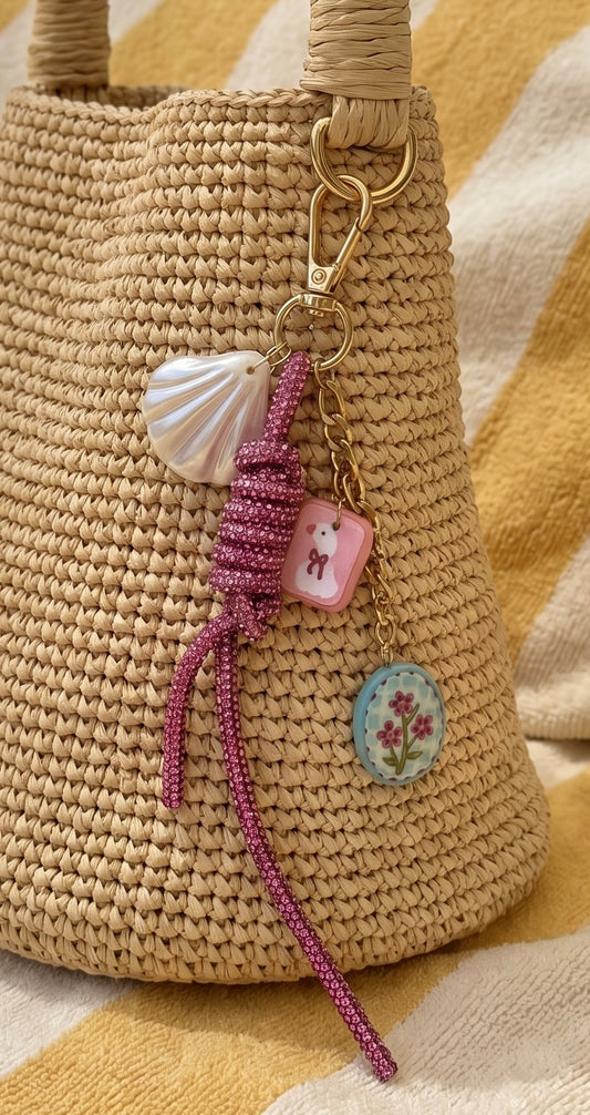 Shell Garden Bag Charm