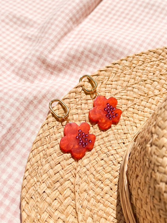 Hibiscus Bloom Earrings