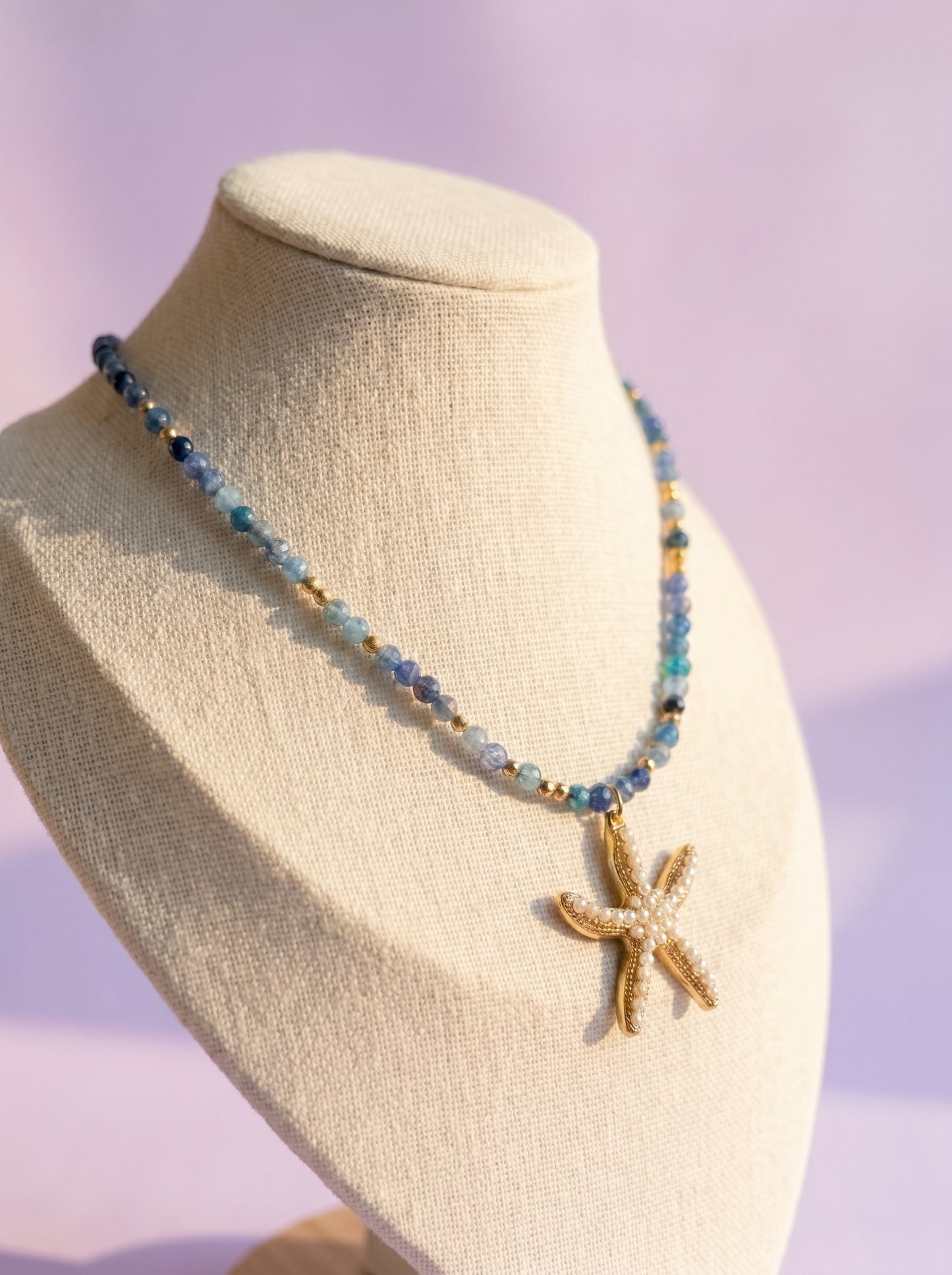 Blue Starfish Necklace