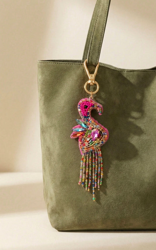 Fiesta Flamingo Keychain