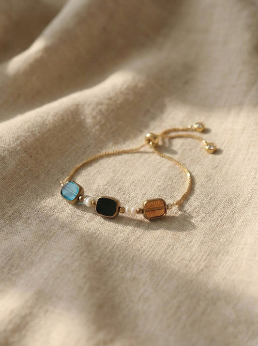 Tinted Tiles Slider Bracelet