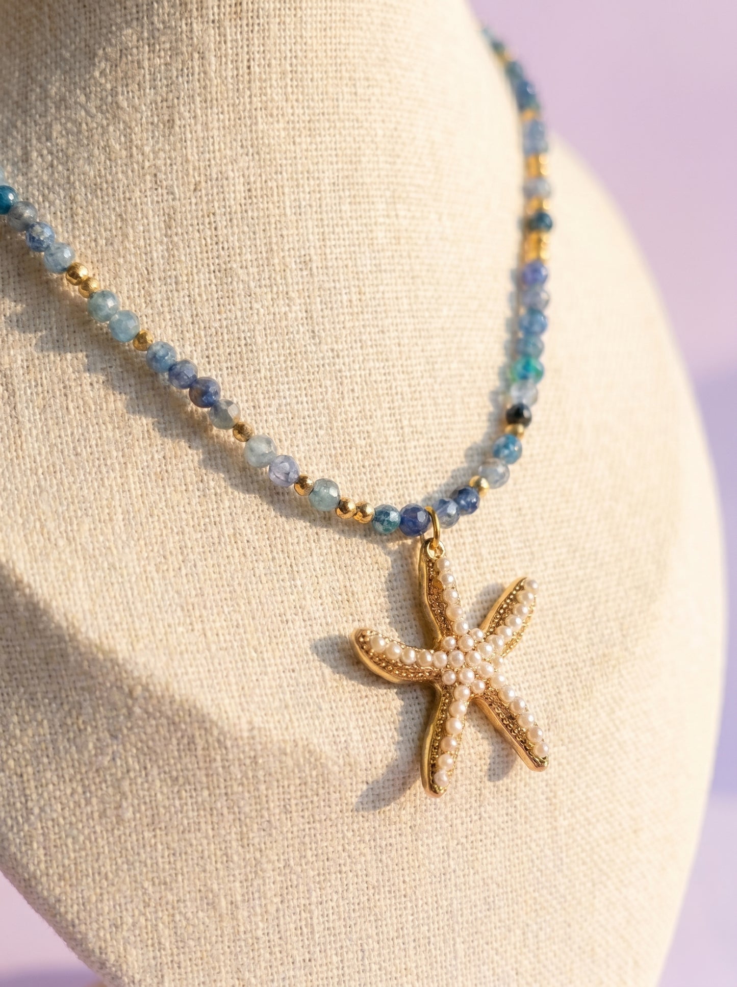 Blue Starfish Necklace