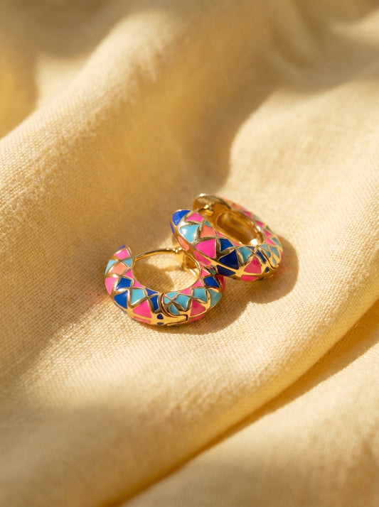 Mosaic Pop Hoops