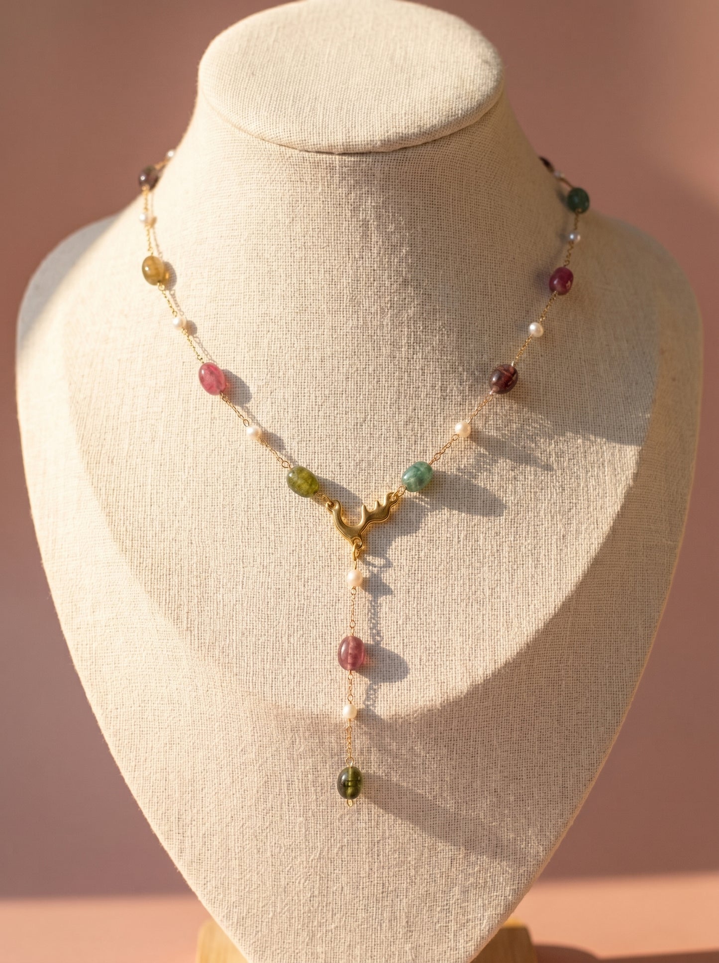 Jelly Bean Initial Necklace