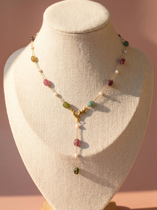Jelly Bean Initial Necklace
