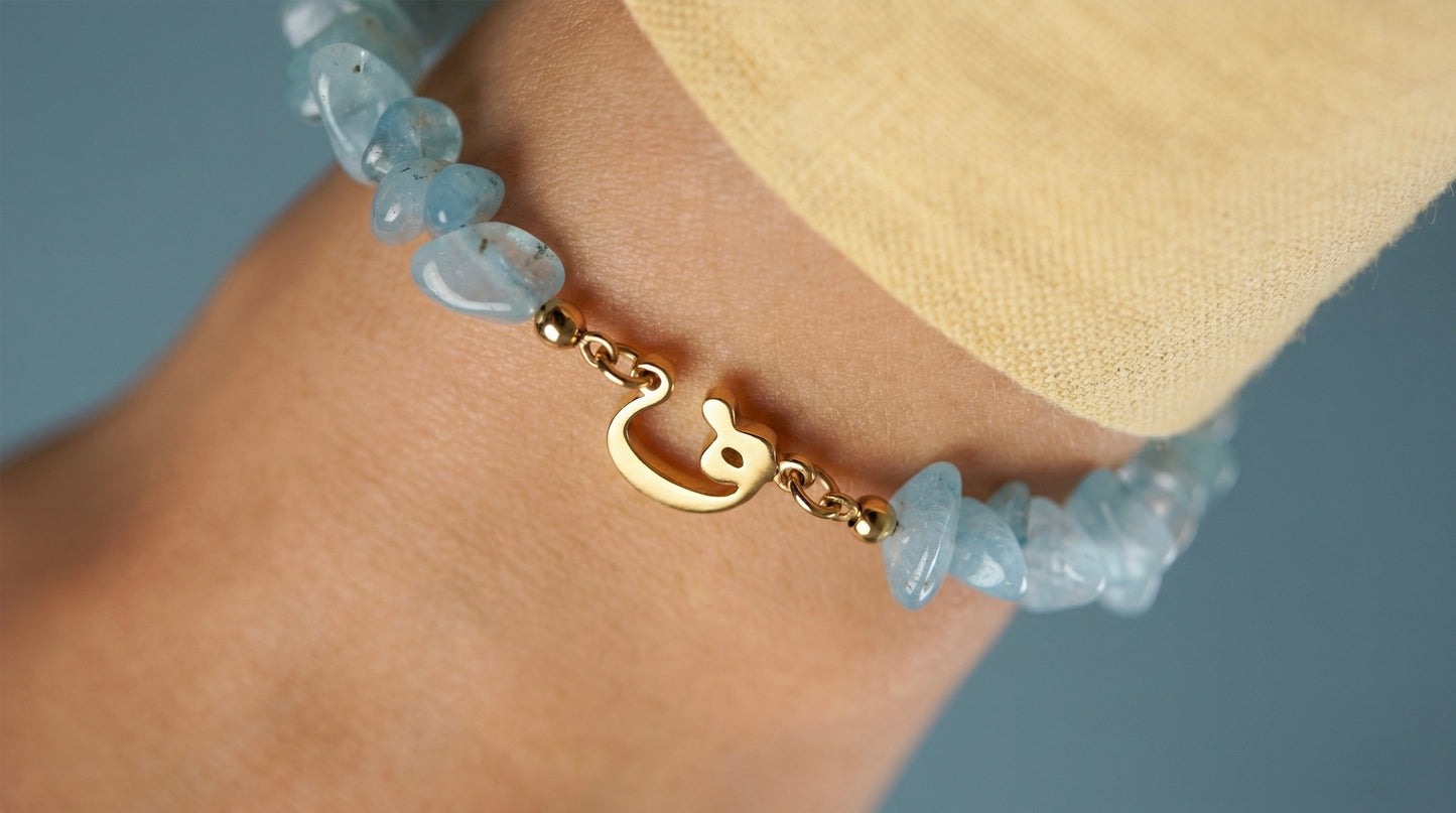Clouddrop Initial Bracelet