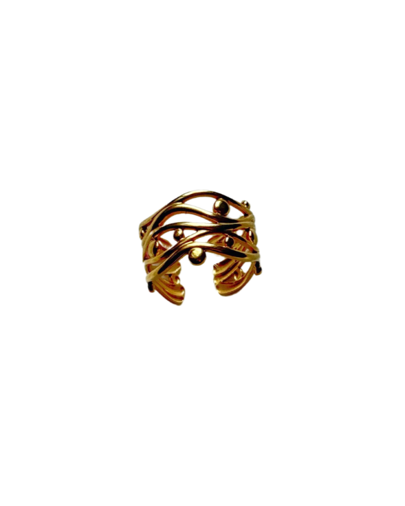 Golden Interwoven Ring