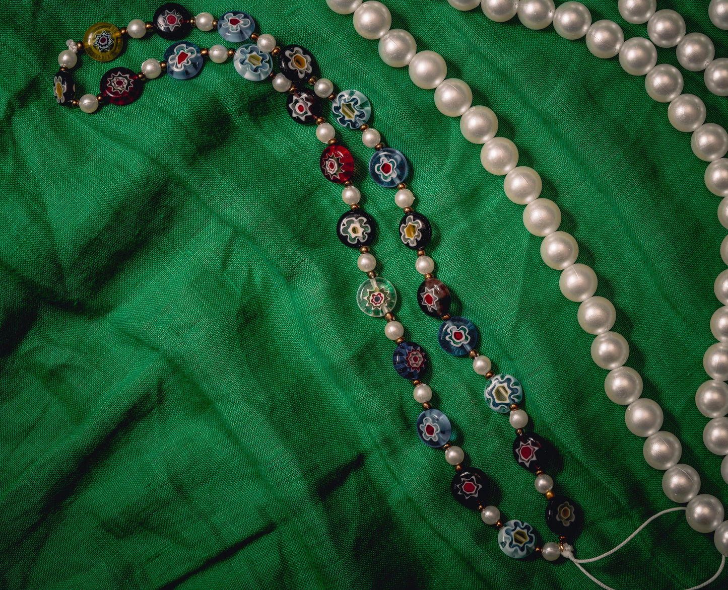 Mosaic Bead Short  Phone Strap