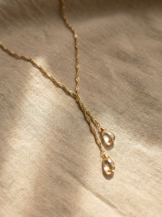 Dewdrop Lariat Necklace